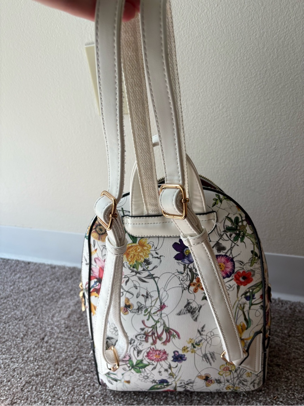 Floral Print Mini Backpack & Wallet Set - Picture 7 of 8